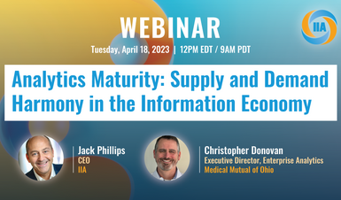 Analytics Maturity Supply Demand Harmony Information Economy webinar 1000px